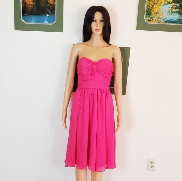 H&M chiffon strapless midi dress - Picture 6 of 13